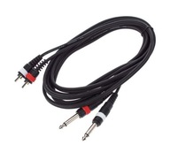 Kábel signálový kábel Jack 6,3 mm RCA 3 m