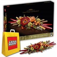 SÚPRAVA KVETINOVÝCH ŠAT LEGO CREATOR 10314 DARČEK NA VALENTÍNA PRE JU + TAŠKA