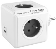 CUBE power strip 4-zásuvka Power-Cube splitter + USB porty + USB-C