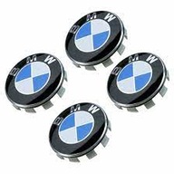 BMW ČIAPKY MODRÉ ČIAPKY 68MM NOVÉ 4ks -ALU