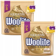 Kapsule Woolite Pro-Care, biele, 2x33 ks