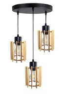 PREVIEDNA LAMPA, LOFT Drewno stropný luster 3