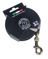 TRÉNING LANYARD páska 2,5cm ČIERNA 3m TRE PONTI