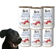 Brit MONO PROTEIN Jahňacie hnedá ryža Jahňacie mäso s ryžou 24x400g