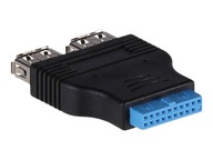 AKYGA adaptér AK-CA-58 2x USB 3.0 A f / USB 19 pin