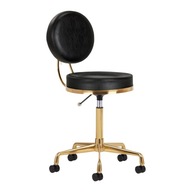Kozmetická stolička H5, zlatá, čierna