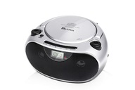 FM BOOMBOX RÁDIO PREHRÁVAČ CD USB SD SILVER ELTRA