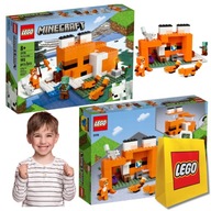 LEGO Minecraft 21178 Fox Habitat Darček + ZDARMA