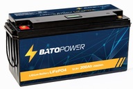 LIFEPO4 LFP 12V 200AH BMS 2560Wh BATÉRIA