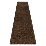 SOFFI huňatý koberec 70x250 cm hrubý HNEDÁ #AF147