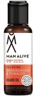 Man Alive Ošetrujúci olej na fúzy Sandalwood Tabacco 50 ml