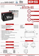 Bs batéria Btx7A-Bs 12V 6Ah 152X88X94