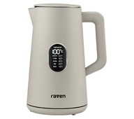 Rýchlovarná kanvica RAVEN 1,5L sivý displej. LED