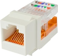 PANDUIT NetKey RJ45 keystone modul cat.5e biely