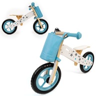 Drevený balančný bicykel pre deti BLUE QUALITY