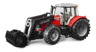 Traktor Massey Ferguson 7624 s čelným nakladačom 03047 BRUDER