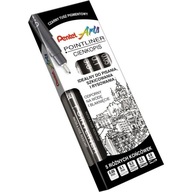 Sada popisovačov Pentel Pointliner, 5 ks