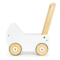 DREVENÝ KOČÍK PRE BÁBIK PUSH WALKER ECOTOYS