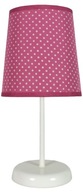 STOLNÁ LAMPA S BODKAMI FUCHSIA 40W E14