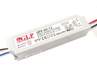 GLP GPV-60-12 LED napájací zdroj 60W 12VDC 5A tenký IP67 Vodotesný Varšava