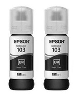 2x originálny čierny atrament Epson 103 originálny atrament