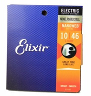 Struny pre elektrickú gitaru Elixir Nanoweb 10-46