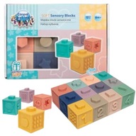 CANPOL Soft Sensory Blocks Sada 12 ks.