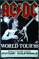 Dekoratívna plaketa AC DC World Tour 1988