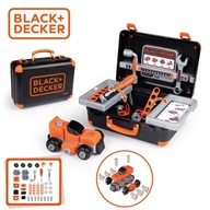 Kufor na náradie Smoby Black & Decker + diely do auta