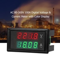 AC 80-300V 100A digitálny voltmeter ampérmeter Amp