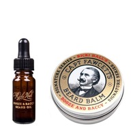 CAPTAIN FAWCETT Booze & Baccy Beard Set Oil 10 ml + balzam 60 ml