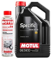 MOTUL ŠPECIFICKÝ OLEJ 504,00 507,00 VW 5W30 5L + preplach motora Clean Flush