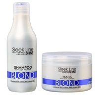 STAPIZ SADA NA OCHRANU FARBY ŠAMPÓN SLEEK LINE BLONDE 300ML + MASKA 250ML