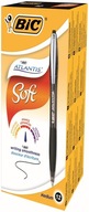 BIC Atlantis Soft výsuvné guľôčkové pero čierne X12