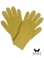 GLOVES*01 vlnené dámske zimné rukavice limetkovo zelené