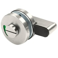 Zámok na WC s kruhovou platňou INOX 53 mm