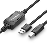 UGREEN AKTÍVNY KÁBEL ADAPTÉROVÝ KÁBEL USB-A NA USB-B 2.0 TLAČIARNE SKENER 15M