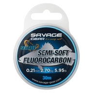 Fluorokarbónová výstroj Savage Polomäkký morský vlk 0,29 mm