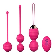 KEGLA BALLS - VIBRACIA GEJŠA BALLS USB diaľkový ovládač