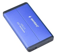 GEMBIRD Externý kryt SSD HDD 2.5 USB 3.0 modrý