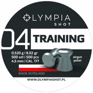 OLYMPIA SHOT TRAINING pelety 4,5 mm 500 ks, ploché