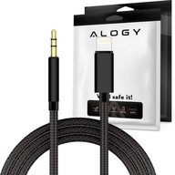 100 cm kábel Alogy Lightning do AUX mini jack 3,5 mm