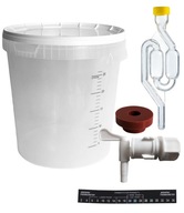 fermentor nádoba 33l sada + TEPLOMER pivo