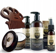 BY MY BEARD COSMETICS SET Shampoo Conditioner Oil COMB