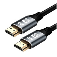 HDMI 2.1 KÁBEL 8K 60HZ 4K 120HZ KÁBEL 2M PRIPOJENIE PEVNÉ FLEXIBILNÉ