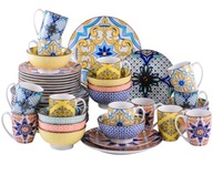 BOHO ETHNO RIAD VANCASSO PORCELÁN JASMÍNOVÉ VZORY 48 ks/ 12 osôb