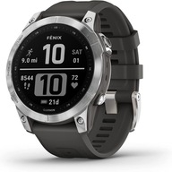 Garmin Fenix ​​​​7 strieborný s grafitovým remienkom 10 ATM WiFi