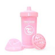 TwistShake Sippy pohárový mixér 360ml ružový 12m+