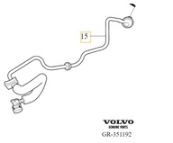 Vákuová servo hadica VOLVO S60 V60 XC60 OE 3