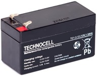 BATÉRIA AGM VRLA TECHNOCELL TC 12V 1.2Ah CENTRÁLNY ALARM TC1.2-12